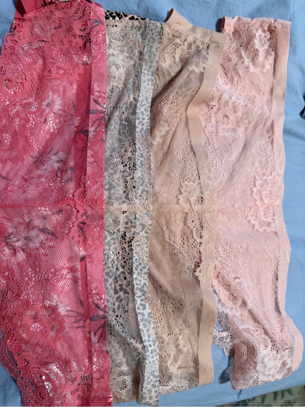 Marilyn Monroe Lace Bikini Panties - Pink, Nude & Rose